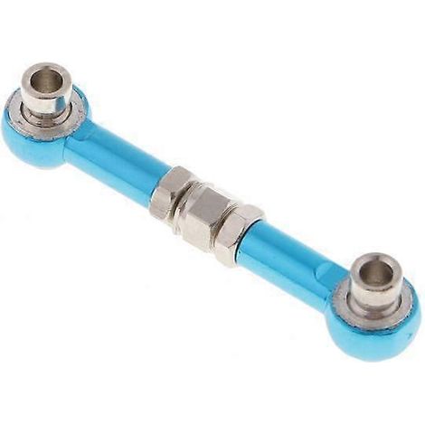 Huit tiges de direction en alliage d'aluminium, compatibles avec les voitures RC 1/10 HSP 94122 et 94123, bleues. (1/5)