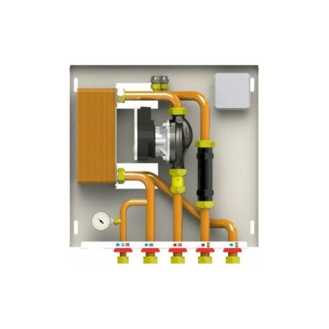 SCAMBIATORE KIT 40 PIASTRE 40KW MODULO INTERFACCIA CALDAIA CON CENTRALINA 35272 (1/4)