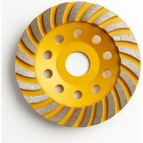 Disque de ponçage diamanté pour béton, poinçonnage, plaque de ponçage 125 x 22,2 mm pour le façonnage de surfaces en béton, granit, pierre et maçonnerie de briques (1/5)