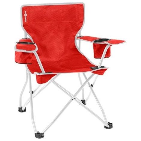 Brunner Sedia Pieghevole Da Campeggio Per Bambini Action Kids Equiframe Rosso/Grigio