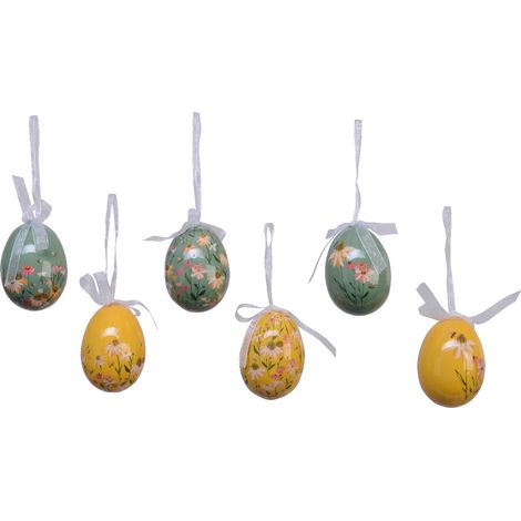 1 UOVO DI PASQUA COLORATO ASSORTITO DECORAZIONE CASA