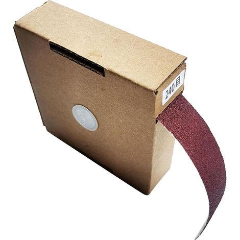Rouleau de papier abrasif émeri grain 240 avec distributeur (1/4)