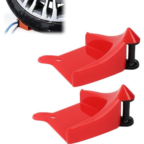Guide De Tuyau De Voiture 2 Pièces, Outils De Nettoyage De Détail De Voiture, Guides De Tuyau Pour le Lavage De Voiture, Rouleau De Tuyau De Pneu Empêchant le Tuyau De Lavage De Voiture De Rester Coin (1/5)