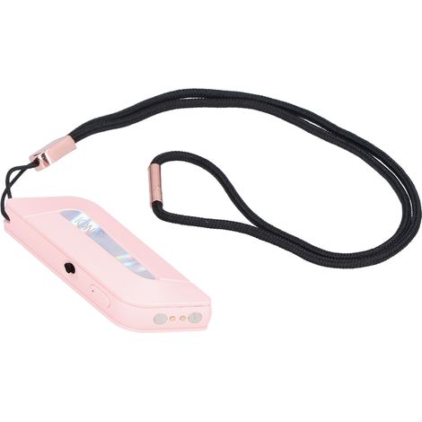 Purificateur d'air intelligent rechargeable par USB avec diffuseur d'air intégré pour le bureau, la maison et la chambre à coucher (rose)