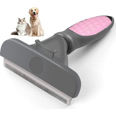 Brosse de toilettage pour animaux de compagnie (rose)-Fei Yu