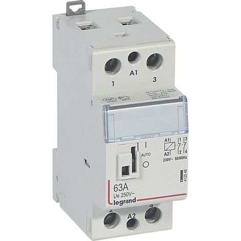 Legrand 412548 Contactor de potencia CX³ bobina 230V - 2P 250V - 63A - contacto 20