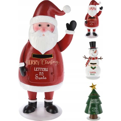 Décoration de Noël, boîte aux lettres pour le Père Noël, 35 cm, 3 motifs, 1 pièce (1/4)