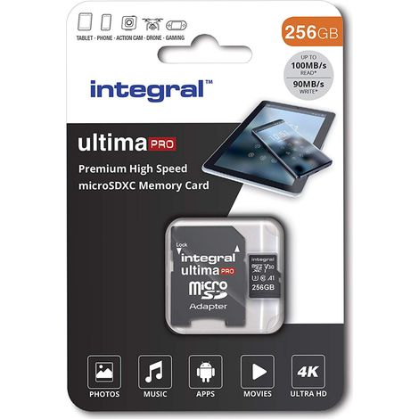 Micro-sdxc V30 intégré 100/90 Mo 256 Go (1/2)