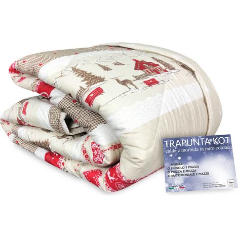 TRAPUNTA KOT © tirolese DIS. VALBADIA made in Italy PURO COTONE 1 PIAZZA E MEZZA
