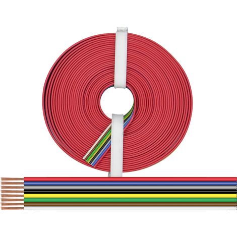 Donau Elektronik 225-885-10 Litze  8 x 0.25 mm² Schwarz, Rot, Blau, Grau, Grün, Weiß, Gelb, Braun 10