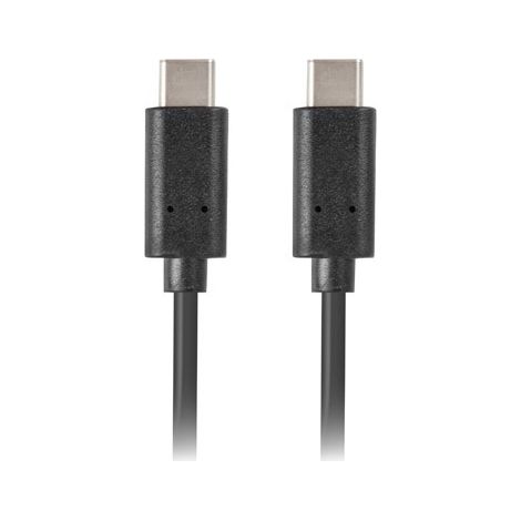 Cavo 2.0 lanberg usb c maschio/usb c maschio 0,5m nero (1/2)