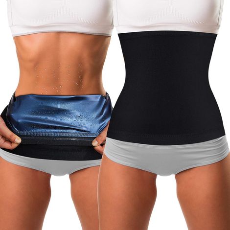 Ceinture De Sudation - Ceinture Amincissante Pour Femme - Pour Gym Yoga Course Et Activités Physiques - 2 Pièces (1/5)