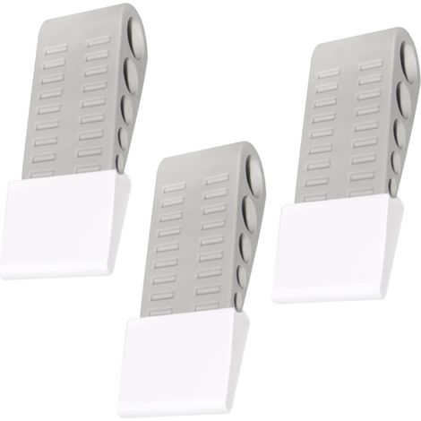 3 Piece Plastic Stopper Safety Homes Piece Wedge Anti Door Slam for 3