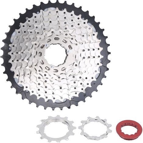 Ultraleichte 9-Gang-Kassette (11-42 Zähne) für Rennräder und Mountainbikes (1/5)