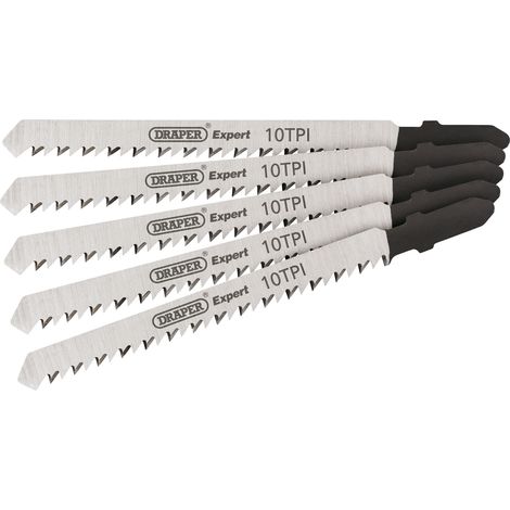 Draper DT101BR 100mm Jigsaw Blade Set (5 Pieces) - Model 81718 (1/5)
