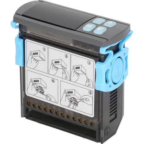 Universeller wasserdichter digitaler Thermostat für Warm- und Kaltwasser (220 V AC) mit integriertem Temperaturregler (1/5)