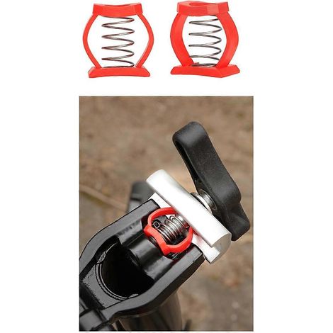 C-Schnallenfedern Fahrradscharnierclip Fahrradbegrenzungsscharnierklemme Schwarz--