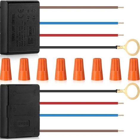 Interrupteur variateur tactile pour lampes de table, lot de 2, interrupteur variateur tactile à 3 positions pour lampes de bureau, kit de réparation de variateur, module de commande, capteur de rempla (1/5)