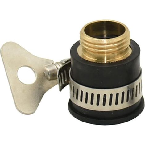 Adaptateur de tuyau de jardin Filetage mâle 1/2 à 16 mm Robinet rond Robinet de jardin Robinet de jardin sans connecteur fileté Nippet Adaptateur de connecteur rapide 20pcs