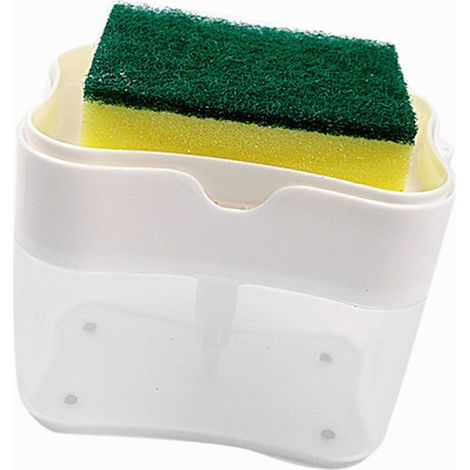 Seifenspender Multifunktionaler Seifenspender für die Küchenspüle Leichte Kunststoffpumpe (125 g) Weiß (1/5)