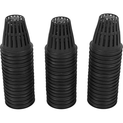 Lot de 50 pots hydroponiques légers et économiques en plastique de 5 cm (2 pouces) pour plantes. (1/5)