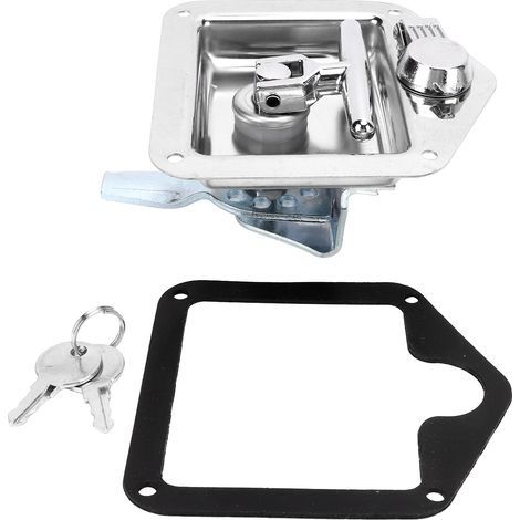 RASTKY Verrouillage à Outils en Acier Inoxydable T Camions, VR, Campeurs et Remorques, Verrouillage de Porte Robuste avec Clés. (1/5)
