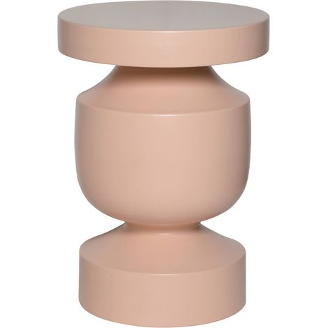 Metal side table Pink 30.5x30.5x43.5 cm - Alma