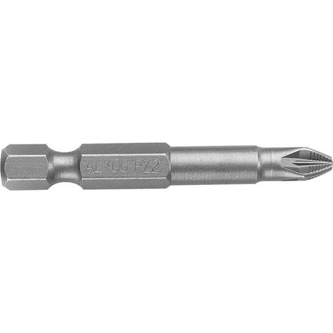 Embout tournevis 1/4 pz2x50 mm ALYCO 193657
