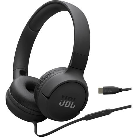JBL Tune 520C USB-C Cuffie Cablato A Padiglione Musica e Chiamate USB tipo-C Nero (1/4)