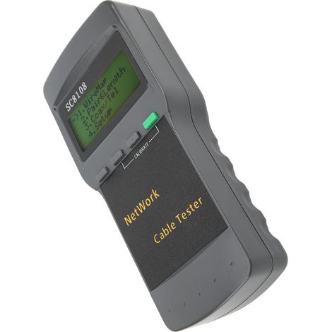 SC‑8108 Testeur de câbles Internet RJ45 Testeur de continuité Internet pour projets de télécommunications (1/5)