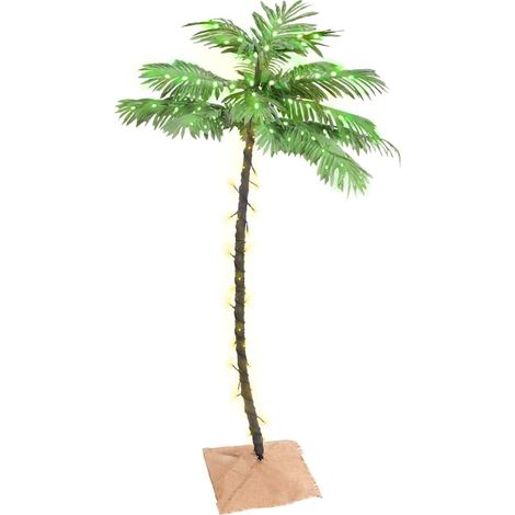 vidaXL LED Palm Tree Warm White 88 LEDs 150 cm (1/5)