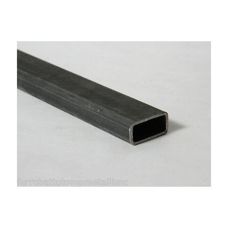 Tube rectangulaire 40 x 20 x 1,5 en fer naturel 2 MT