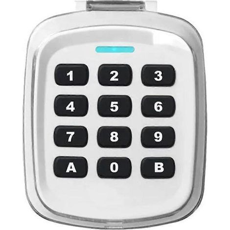 Multi-Frequency 280-868MHz 280-868MHz Gate Garage Door Key Wireless Keypad Code Remote Control Door White (1/5)