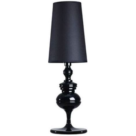 Lampe décorative de salon de style européen lampe de table lampe de chevet petit noir 15x46cm (1/3)