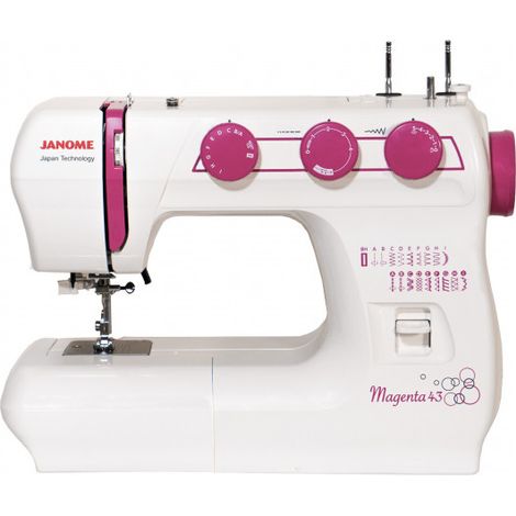 Janome Magenta 43 machine à coudre blanche puissante