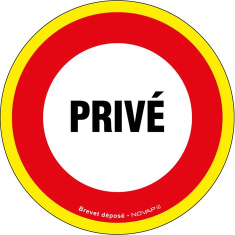 Panneau Privé - haute visibilité - Ø 180mm - 4090368