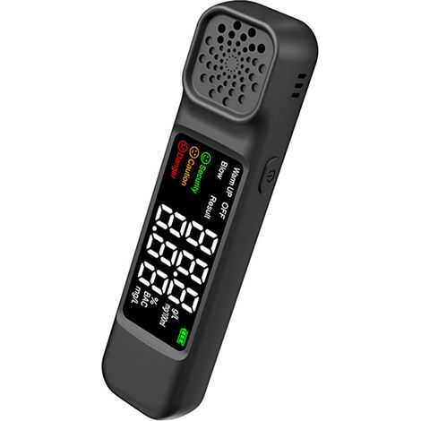 Irovami Alcoolomètre portable haute précision sans contact, analyseur d'haleine électronique à réponse rapide (10 s), avec test de soufflage rapide. (1/5)
