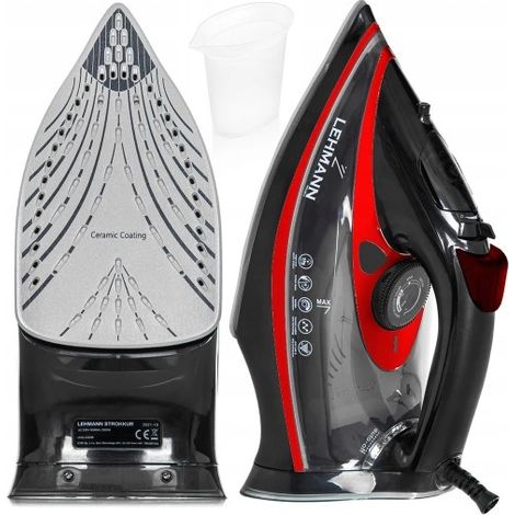 FERRO DA STIRO A VAPORE IN CERAMICA FIREMAN 3000W 9 in 1 ANTIGOCCIA CAVO LUNGO 140G/MIN