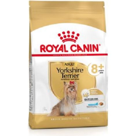 Alimento para perros adultos Royal Canin Yorkshire Terrier 8 Plus Senior, 1,5 kg.