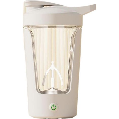 Électrique Shake tasse automatique mélange tasse café lait tasse portable mixeur rotatif eau tasse blanc (1/5)