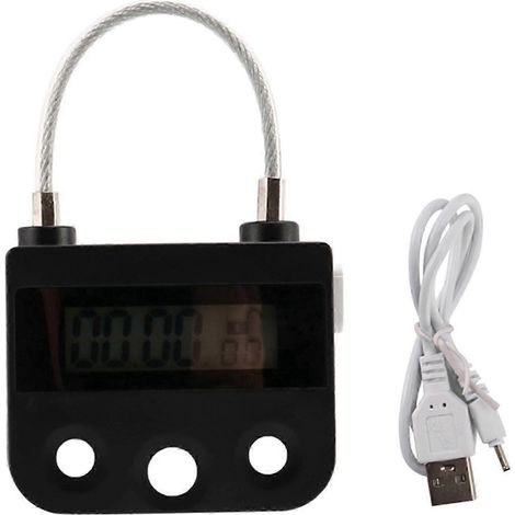 Verrou à minuterie électronique, cadenas temporaire pour usage domestique, compte à rebours. (1/5)