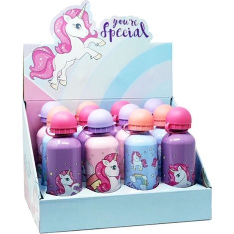 Borraccia Alluminio 500Ml Unicorno Kid-Kl10023 X1