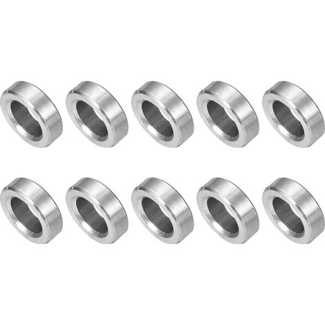 Entretoises Rondes Acier Inoxydable - Lot de 10 - Acier 304 Robuste - Espacement Précis pour Vis M6 - Industrie et Bricolage - 6mm x 10mm x 3mm (1/5)