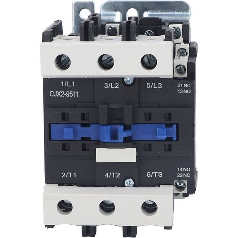 Contacteur électrique 95 A, contact en alliage d'argent, contacteur CA à usage industriel pour équipements électriques, 380 V CA (1/5)