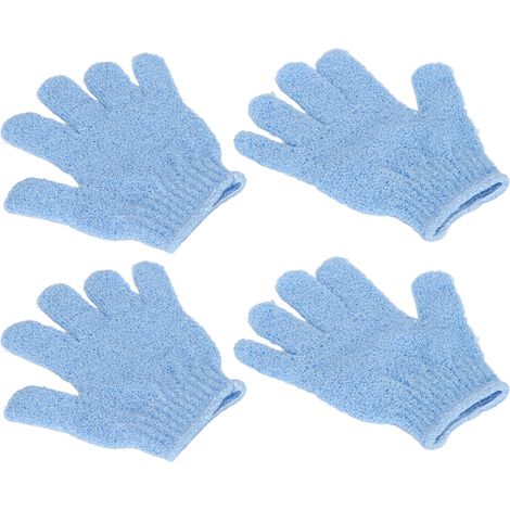 Gants/serviettes de bain exfoliants EELHOE, gommage à cinq doigts, 2 paires pour usage domestique (1/5)