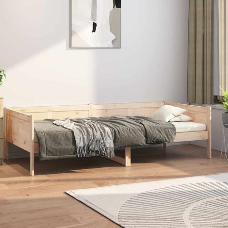 Sofá cama madera maciza de pino 80x200 cm (1/5)