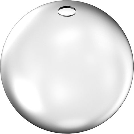 Rosone Contemporaneo Rubber Metallo Bianco Medio
