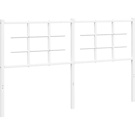 Maison Exclusive - Cabecero de repuesto de metal blanco 150 cm
