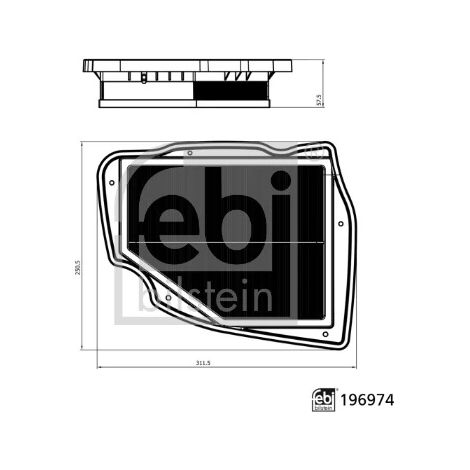 Filtre à air febi bilstein 196974 BMW 13 71 5 A1B C50 13 71 5 A1B C53
