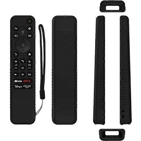 Étui en silicone avec télécommande vocale et protection antichoc pour Sony RMF-TX800U (noir) (1/3)